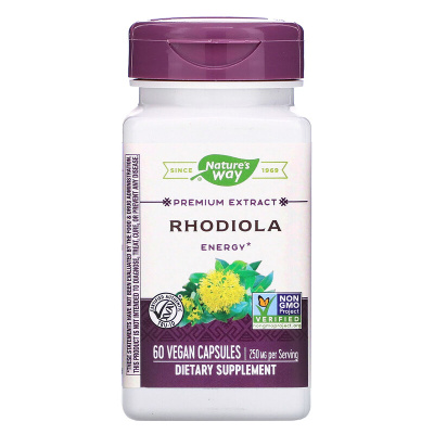 Nature's Way Rhodiola Родиола 250 мг 60 капсул