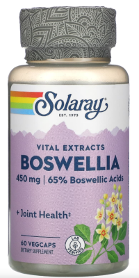 Solaray Guaranteed Potency Boswellia Resin Extract ( Экстракт босвеллии) 450 мг 60 капсул