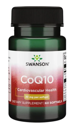Swanson Coq10 (коэнзим Q10) 30 мг 60 капсул, срок годности 10/2023