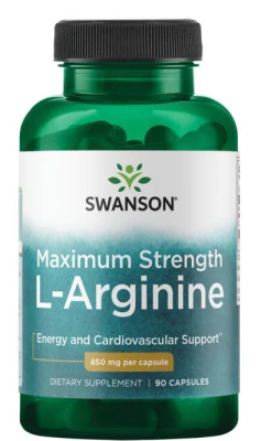 Swanson L-Arginine Maximum Strength (Максимальная сила L-аргинина) 850 мг 90 капсул