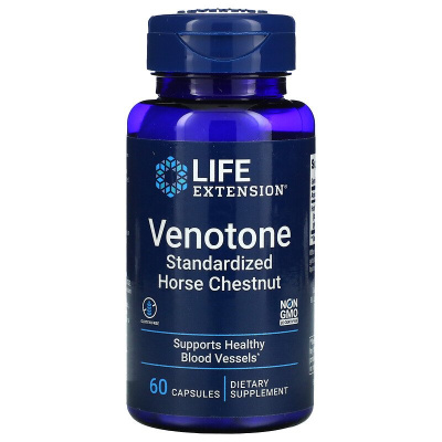 Life Extension Venotone (стандартизированный экстракт конского каштана) 60 капсул