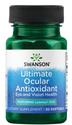 Swanson Ultimate Ocular Antioxidant Featuring Lutemax 2020 (льтрасовременный глазной антиоксидант - С Lutemax 2020) 30 гелевых капсул, 03/24