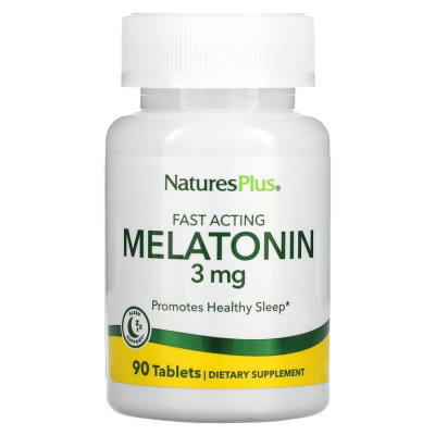 NaturesPlus Melatonin (Мелатонин быстрого действия) 3 мг 90 таблеток