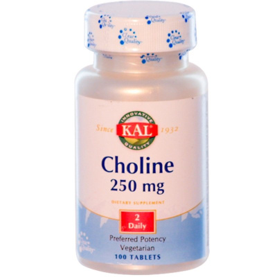 KAL Choline (Холин) 250 мг 100 табл