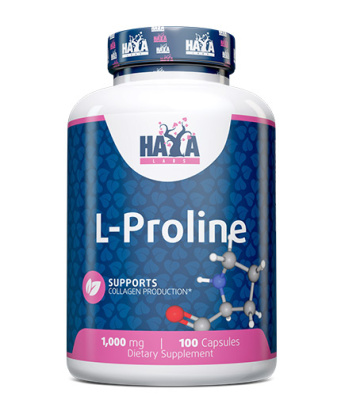 Haya Labs L-Proline (L-пролин) 1000 мг 100 капсул