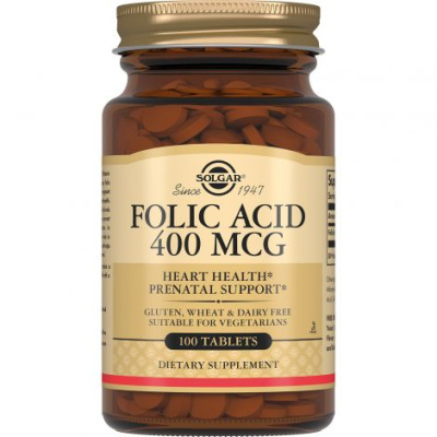 Solgar Folate 666 mcg DFE (Folic Acid) 400 мкг 100 таблеток