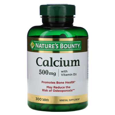 Nature's Bounty Calcium (Кальций с витамином D3) 500 мг 300 таблеток