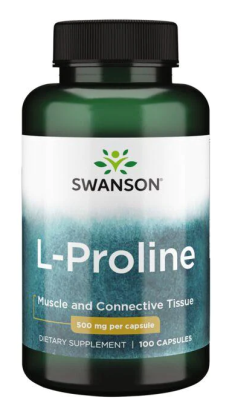 Swanson L-Proline (L-пролин) 500 мг 100 капсул