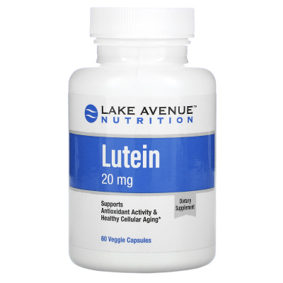 Lake Avenue Nutrition Lutein (Лютеин) 20 мг 60 капсул