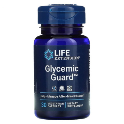 Life Extension Glycemic Guard (Гликемическая защита) 30 вег капсул