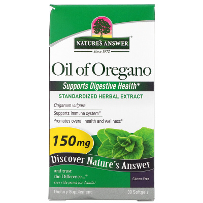 Nature's Answer Oil of Oregano (Масло Орегано)150 мг 90 капсул