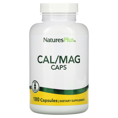 NaturesPlus Cal/Mag Caps (Кальций Магний) 180 капсул