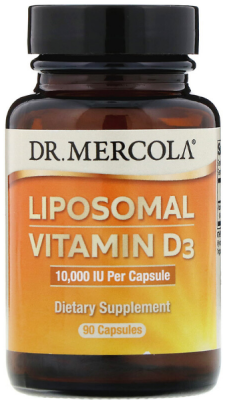 Dr. Mercola Liposomal Vitamin D3 (Липосомный витамин Д3) 10000 МЕ 90 капсул