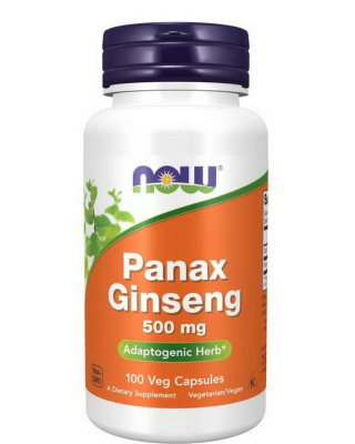 NOW Panax Ginseng (Женьшень) 500 мг 100 вег. капсул