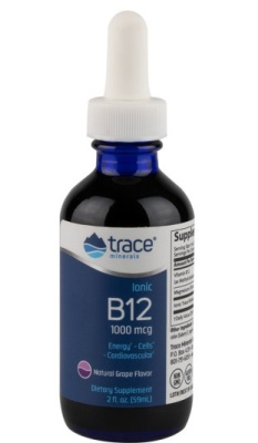 Trace Minerals Liquid Ionic B12 (Ионный витамин B12) 1000 мкг 59 мл, срок годности 03/2024
