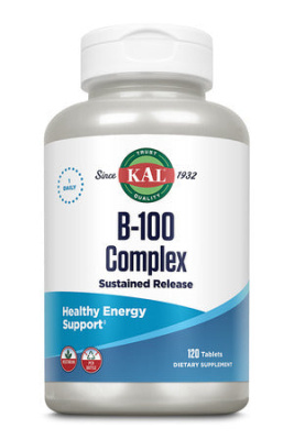 KAL B-100 Complex Sustained Release (Комплекс В-100 с замедленным высвобождением) 100 мг 120 таблеток