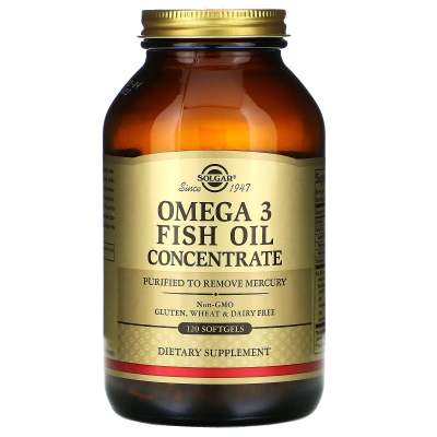 Solgar Omega-3 Fish Oil Concentrate 1000 мг 120 капсул