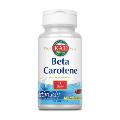 KAL Beta Carotene (Бета Каротин) 25000 МЕ 7500 мкг 100 капсул