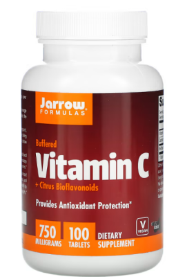 Jarrow Formulas Vitamin C + Citrus Bioflavanoids (Буферизованный витамин С + цитрусовые биофлавоноиды) 750 мг 100 таблеток