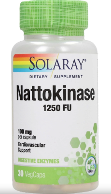 Solaray Nattokinase (Наттокиназа) 100 мг 30 капсул