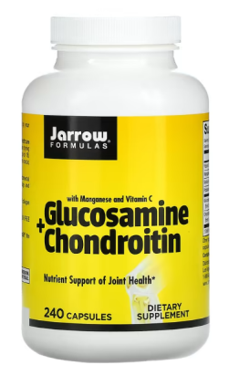Jarrow Formulas Glucosamine + Chondroitin with Manganese and Vitamin C (глюкозамин хондроитин с марганцем и витамином C) 240 капсул