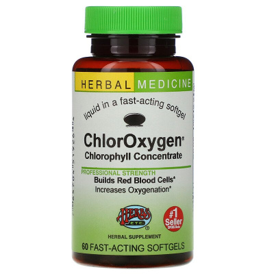Herbs Etc. ChlorOxygen (концентрат хлорофилла) 60 капсул