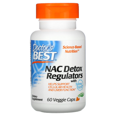 Doctor's Best NAC Detox Regulators (NAC регуляторы детоксикации) 60 капсул