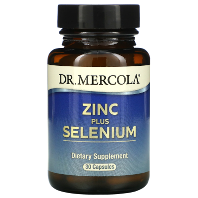 Dr. Mercola Zinc Plus Selenium (Цинк и селен) 30 капсул срок годности 03/2023