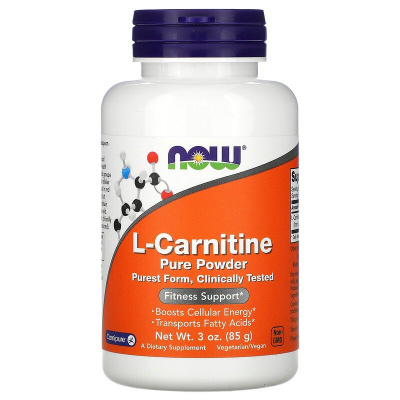NOW L-Carnitine Pure Powder (L-карнитин чистый порошок) 85 г