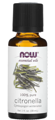 NOW Essential Oils Citronella 100% pure (Эфирные масла, цитронелла) 30 мл