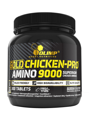 Olimp Gold Chicken-Pro Amino 9000 Mega Tabs (Аминокислоты из гидролизата куриного белка) 300 таблеток