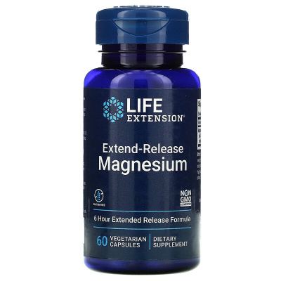 Life Extension Extend-Release Magnesium (Магний медленного высвобождения) 30  капсул
