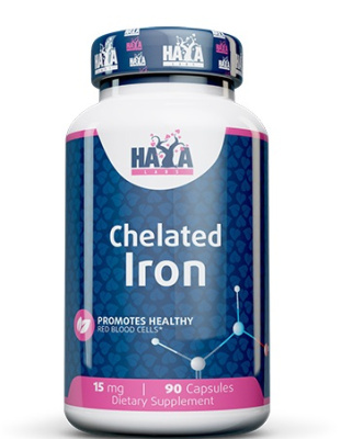 Haya Labs Chelated Iron (Хелатное железо) 15 мг 90 капсул