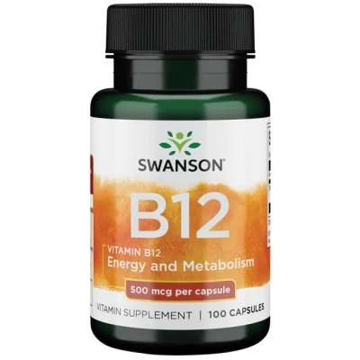Swanson Vitamin B-12 (Витамин B12) 500 мкг 100 капсул