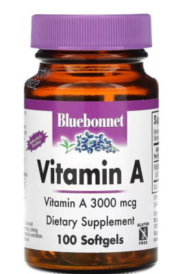 Bluebonnet Nutrition Vitamin A (витамин А) 3000 мкг 100 капсул