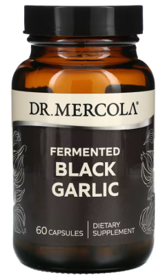 Dr. Mercola Fermented Black Garlic (ферментированный черный чеснок) 60 капсул