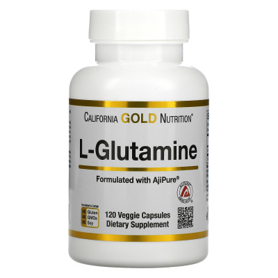 California Gold Nutrition L-Glutamine AjiPure (L-глютамин AjiPure) 120 капсул