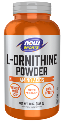 NOW L-Ornithine Powder (L-орнитин порошок) 227 г