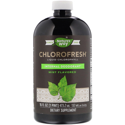 Nature's Way Chlorofresh Liquid Chlorophyll (жидкий хлорофилл с ароматом мяты) 473 мл