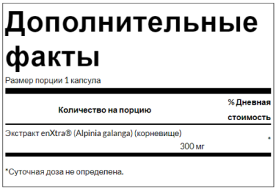 Swanson Focused Attention Alpinia Galanga (Концентрированное внимание Alpinia Galanga без кофеина) 300 мг 30 капсул, срок годности 08/2024