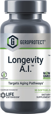 Life Extension Geroprotect Longevity A.I (Антивозрастная добавка) 30 капсул, срок годности 06/2023