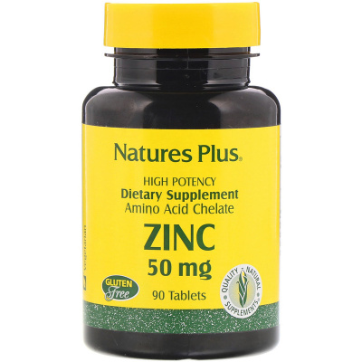 NaturesPlus Zinc Цинк 50 мг 90 таблеток