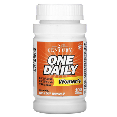 21st Century One Daily Women`s (мультивитаминная и мультиминеральная добавка для женщин) 100 таблеток