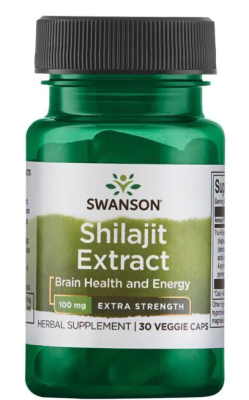 Swanson Shilajit Extract (Экстракт мумие - Дополнительная сила) 100 мг 30 вег капсул