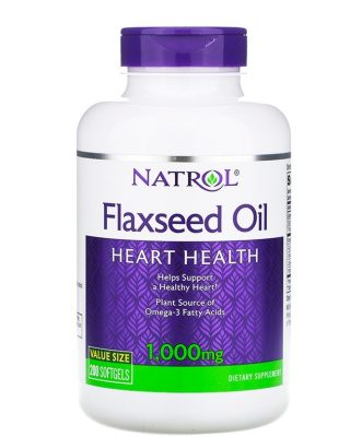 Natrol Flax Seed Oil 200 капсул