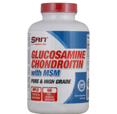 SAN Glucosamine Chondroitin MSM (Глюкозамин и хондроитин МСМ) 180 таблеток