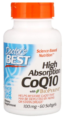 Doctor's Best High Absorption CoQ10 with BioPerine 100 мг 60 капсул