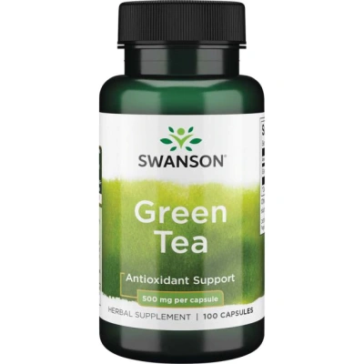 Swanson Green Tea (зеленый чай) 500 мг 100 капсул