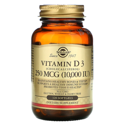 Solgar Vitamin D3 10000 IU 120 капсул.