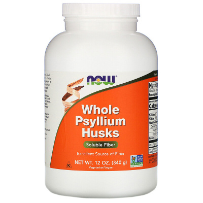 Now Foods Whole Psyllium Husks (Цельная оболочка семян подорожника) 340 гр